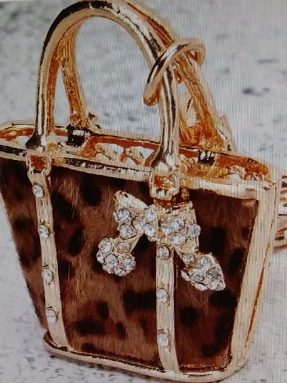 Bag Animal Print Key-chain Bag Charm